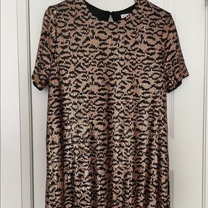 ZARA Sequin Leopard Dress